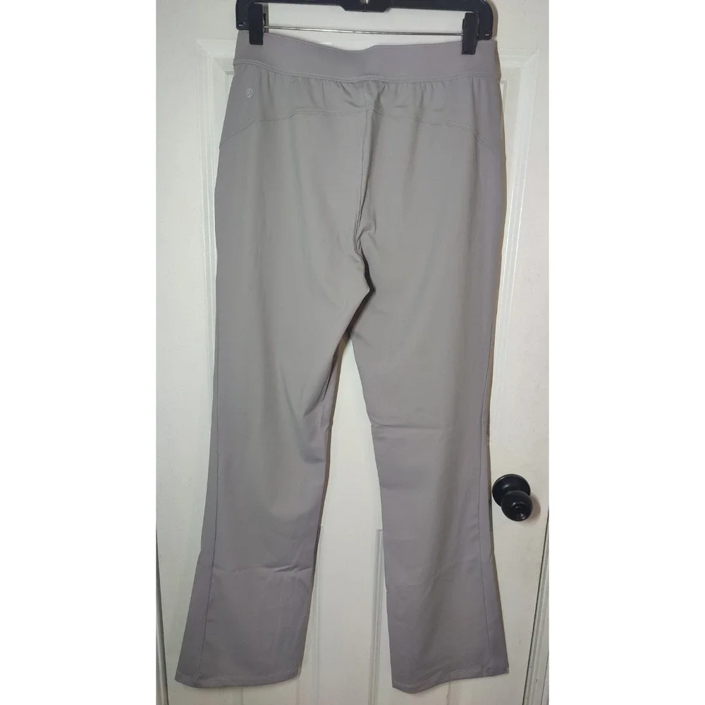 Crz Yoga Purplish-Gray Pull On Athletic Athleisurewear Pants Flare M NWT (28x32)